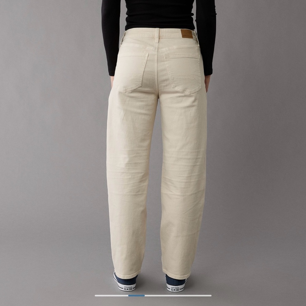 Cream Barrel Jeans